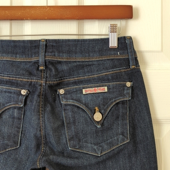 Hudson Collin Classic Low Rise Dark Wash Flap Pocket Denim Skinny Jeans 26 - Picture 14 of 16
